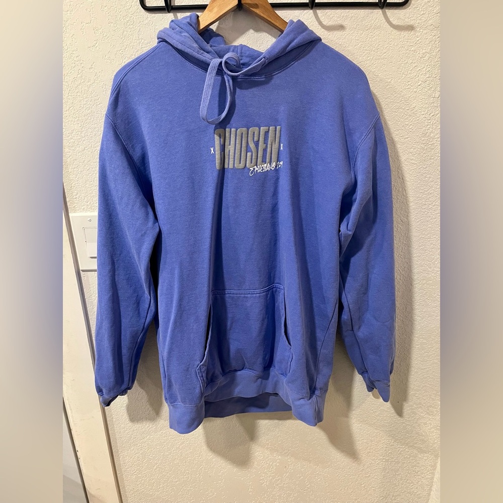 Gospel Youth kids size XL blue hoodie